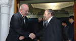 Novembre 2008. Le Président de la République, M. Abdelaziz Bouteflika reçoit M. André Bugnon, Président du Conseil National de la Confédération Suisse